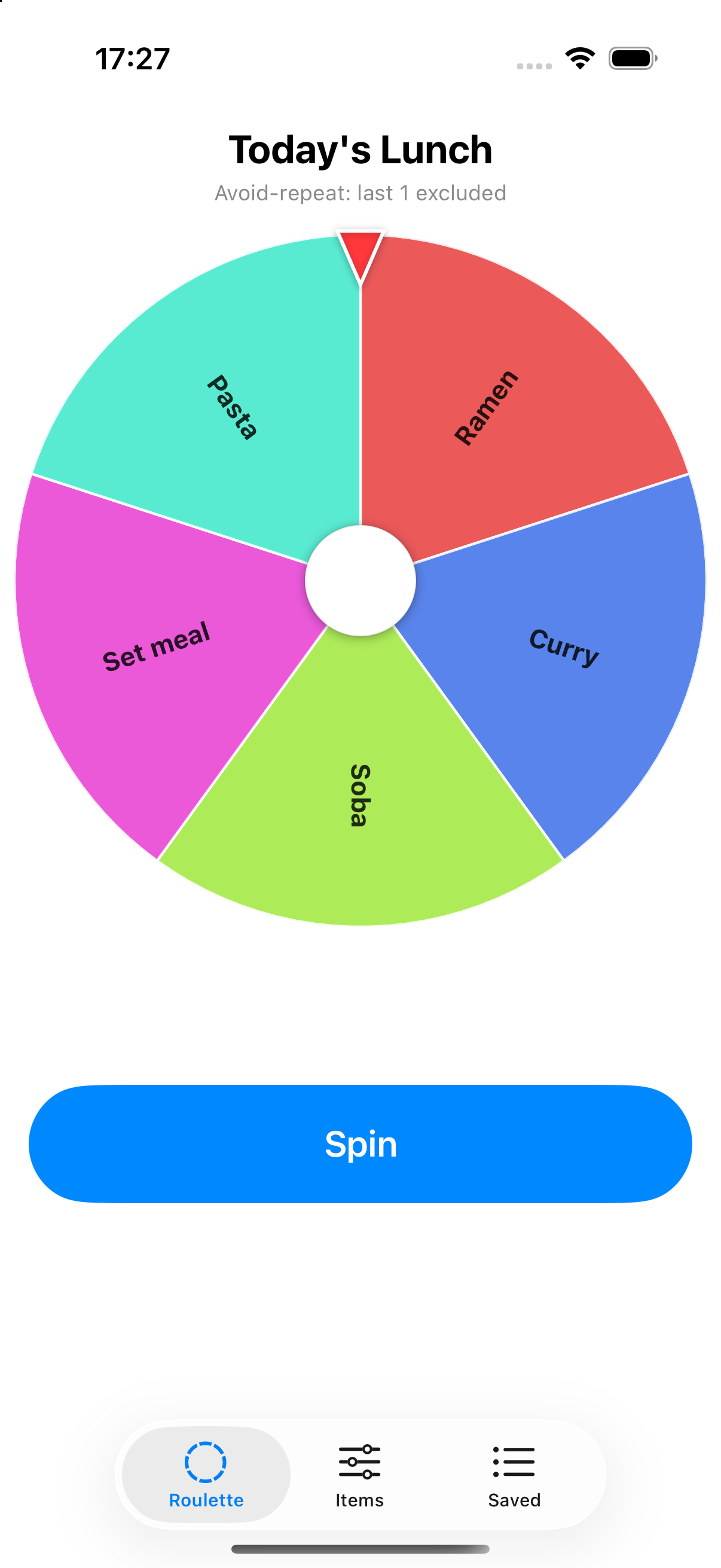 Spin Decider screenshot